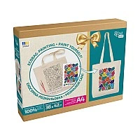 Creative kit: Eco-bag-coloring book "Funny Flowers" N0003647, size 38x42 cm