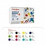 Acrylic Textile Paint Set 5201 Brushme AP5201, 12 colors
