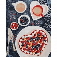 Diamond mosaic "Berry dessert" DBS1103 Brushme 40x50 cm