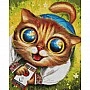 Diamond mosaic "Cat with PPO" ©Marianna Pashchuk DBS1123, 40x50 cm