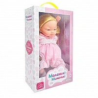 Children's soft stuffed doll M 5881 I UA(Pink) 33 cm, musical effects