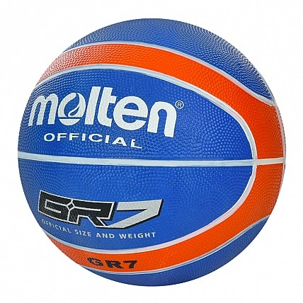 Basketball MS 3456(Blue) diameter 25,3 cm, size 7, rubber, 540-560 g, 12 panels