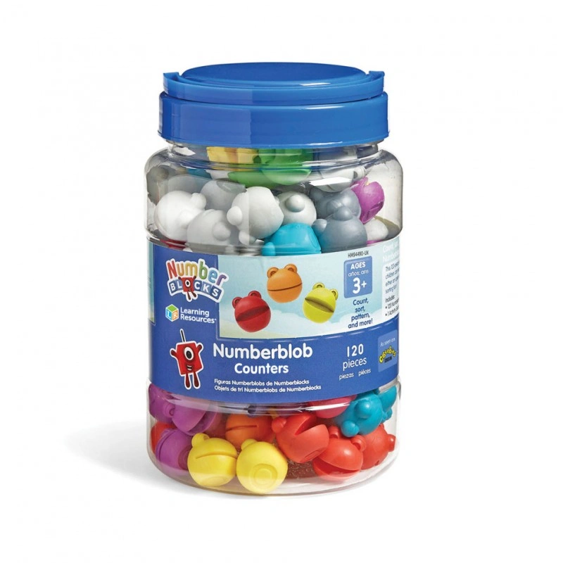 Ігровий набір для навчання рахунку "Веселі жабки Numberblobs" Learning Resources HM94490-UK 120 жабок