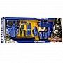 The CH633B Policeman weapon playset includes a mask, machine gun, and sound and light effects.