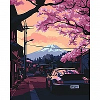 Painting by numbers "Road to Fuji" 12524-AC with metallized paints 40x50 cm