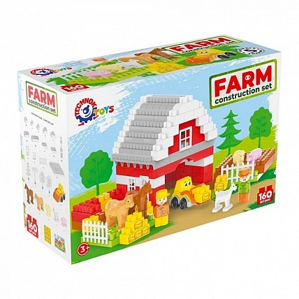 Конструктор дитячих ігор «Ферма» 0327TXK пластик, 160 деталей