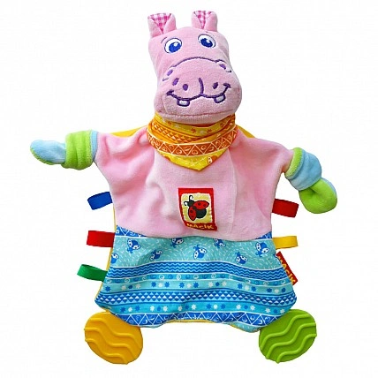Дитяча іграшка для прорізування зубів «Zoo Hippopotamus Dobryak» Macik MS 160201-02                                                          