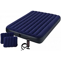 Air velour mattress 64765 with pillows and pump