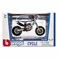 Kids Motorcycle Model "Husqvarna FS450 Supermoto" Bburago 18-51030-9 Scale 1:18