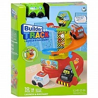 Children's Play Garage-Auto Track 099-1(Green) Car 7.5 cm, 10 Pieces