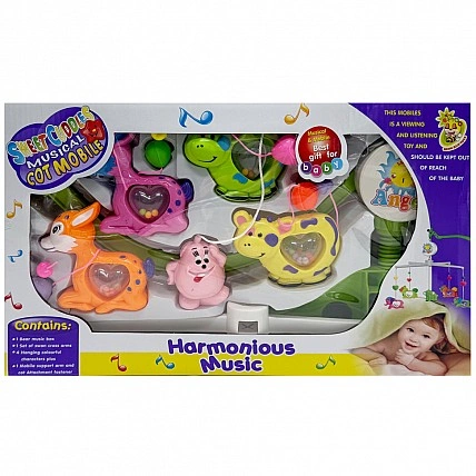 Музичний мобільний для ліжечка «Гармонійна музика» M 1245-32A U/R, заводний інструмент