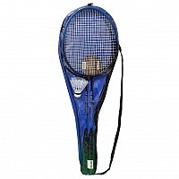 Badminton Set MS 0759-1(Blue) 2 rackets, shuttlecock, in case