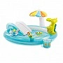 Children's inflatable play center "Crocodile" 57165 with repair kit