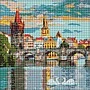Diamond mosaic "Evening Prague" AMO7217 40x40 cm Ideyka