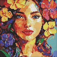 Diamond mosaic "Tropical Dream" ©art_selena_ua AMO8264, 30x30 cm