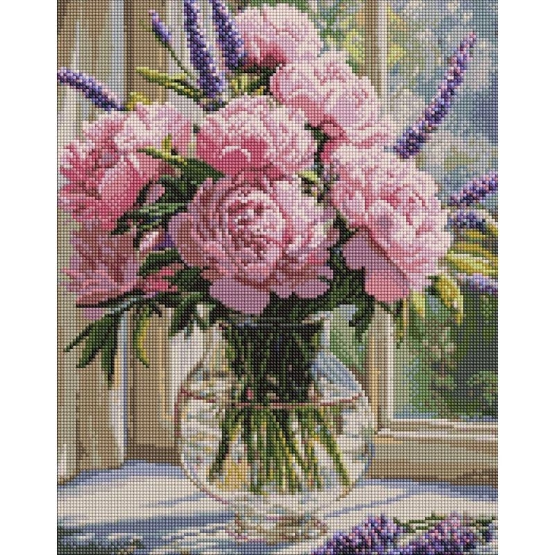 Алмазна мозаїка «Оголена ніжність у вазі» ©art_selena_ua AMO8361, 40x50 см