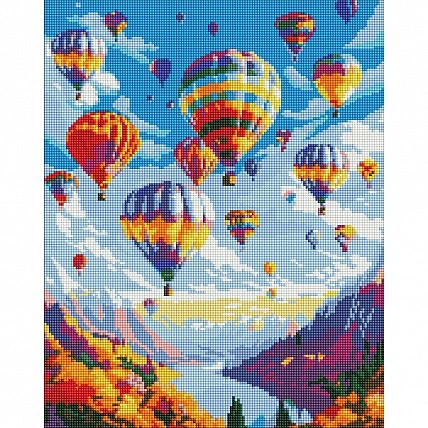 Алмазна мозаїка без ношників «Чарівний політ» AMC20143, 40x50 см