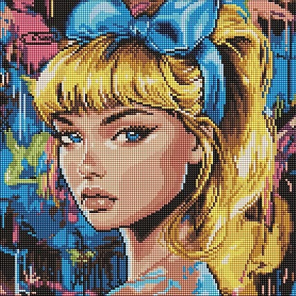 Алмазна мозаїка «Сучасна Попелюшка» AMO8312, 40x40 см