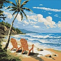 Diamond mosaic "World for Lovers" AMO7984, 40x40 cm
