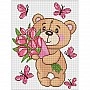 Diamond mosaic "Magic Bear" AMO8035, 30x40 cm