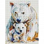 Diamond mosaic "Polar bears" DRBS1251, 30x40 cm