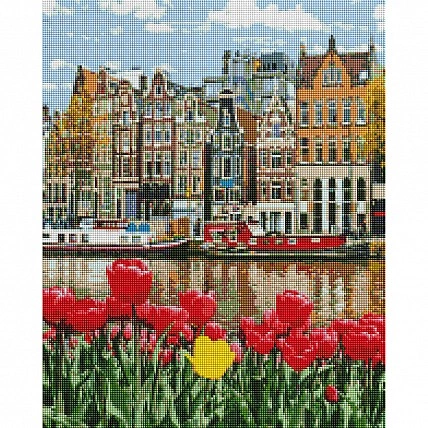 Алмазна мозаїка "Весна в Амстердамі" DBS1052, 40х50 см