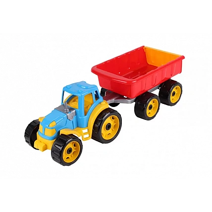 Іграшковий трактор з причепом TechnoK 3442TXK Multicolor