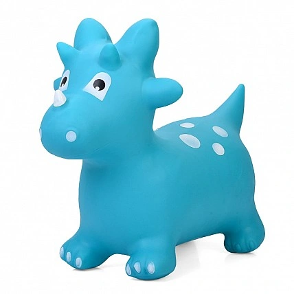 Дитяча іграшка для стрибків «Динозавр» MS 4846 (бірюза) гума, до 20 кг