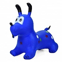 Детская игрушка-прыгун "Собачка" MS 4161(Blue) резина, до 20 кг
