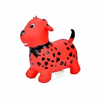Children's jumping toy "Puppy" MS 4160(Red) rubber, up to 20 kg