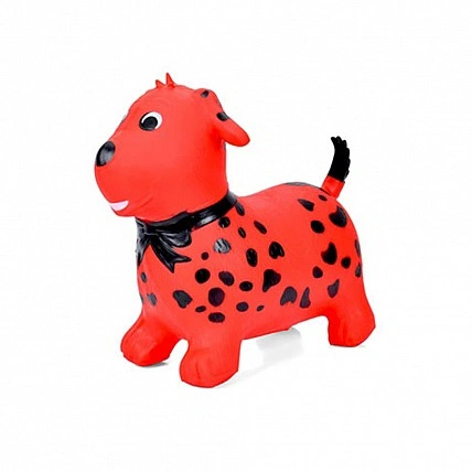 Дитяча іграшка-стрибун "Цуценятко" MS 4160 (Red) гума, до 20 кг