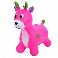 Children's jumping toy "Deer" MS 3259(Pink) rubber, up to 20 kg