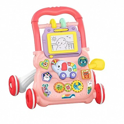 Каталка-ходунки "Крокуй сам!" HB 0041B шестерні, дощечка для малювання