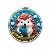 Wool Felting Set "Warmth in Paws" EFL009 diameter 20 cm
