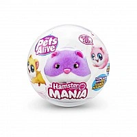 Интерактивная мягкая игрушка Забавный хомячок PETS ALIVE S1 Pets & Robo Alive 9543-3 фиолетовый