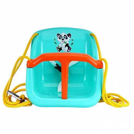 Дитячі гойдалки 8102TXK (бірюзовий) пластиковий, до 20 кг, мотузка 2,5 м