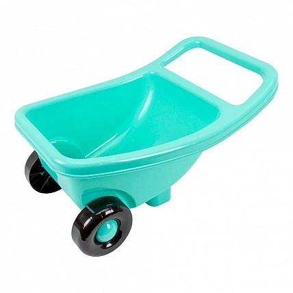 Дитяча іграшка «Двоколісна тачка» 4258TXK (бірюза) пластикова, бірюзова