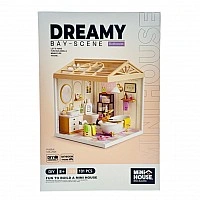 Room Set Bathroom Mini House 8009-MH Interior Series, with Light