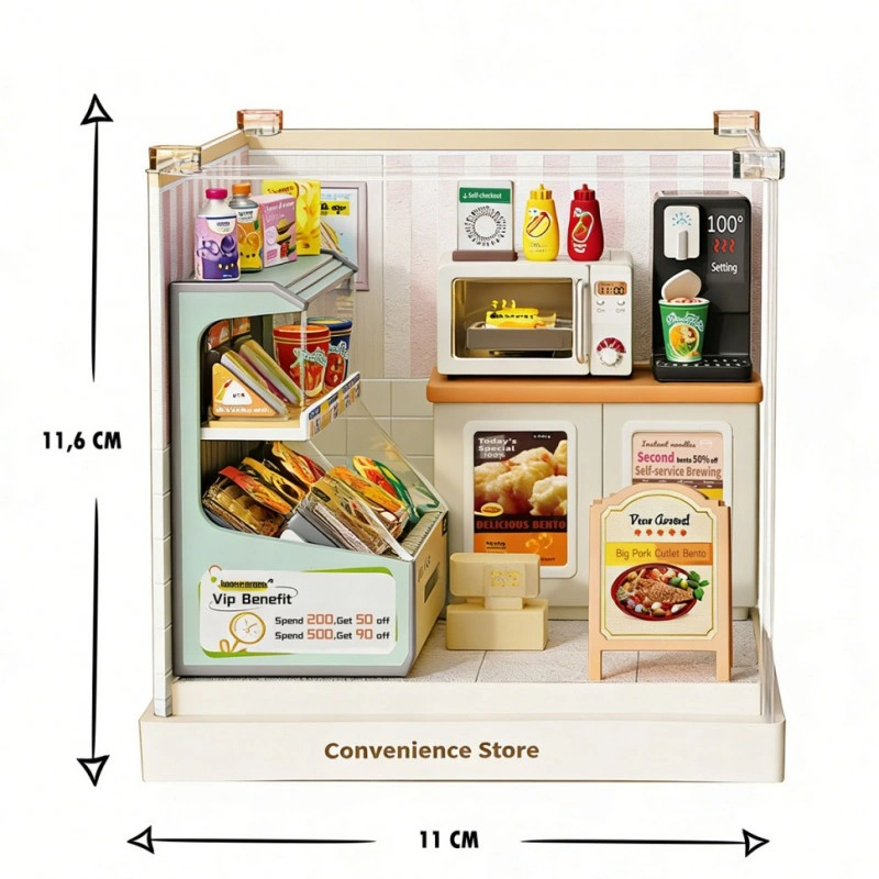 Конструктор-кімната Магазин Mini House серія 8033-MH "Interior Mini"