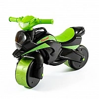 Мотобайк беговел Doloni Toys 0138/590 Черно-Зелёный
