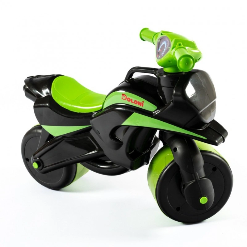 Мотобайк біговел Doloni Toys 0138/590 Чорно-Зелений