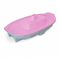 Дитяча пісочниця Корабель 03355/6, 140×72×40 см, з кришкою