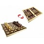 Board game Chess 1680 with checkers and backgammon Oriental style