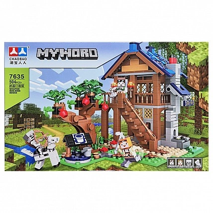 Конструктор детский Майнкрафт 7635 пластик, 504 детали