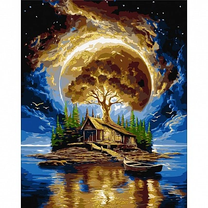 Картина по номерам "Остров тишины" LW3014-01 с красками металлик 40х50 см