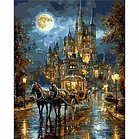 Painting by numbers "The Way to the Magic Palace" LW3026-01 with metallic paints 40x50 cm