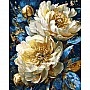 Paint by numbers "Royal Peonies" LW31470-01 with metallic paints, 40x50 cm