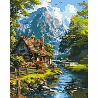 Painting by numbers "Quiet Mountain Life" LW3438, 40x50 cm