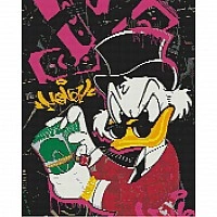 Diamond mosaic "Scrooge McDuck. Cartoon Duck Stories" OD30050, 40x50 cm