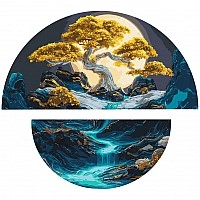 Painting by numbers "Night Harmony" OSR1007 with metallic paints 67x67 cm